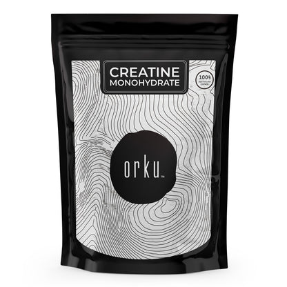Orku Creatine Monohydrate Powder 200 Mesh Micronised 99.9% Pure