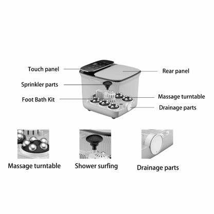 Foot Spa Automatic Water Heating Massager - Electric Pedicure Bath