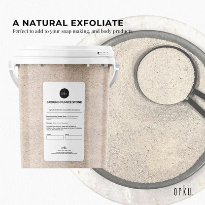 Ground Pumice Stone Granular Powder Tub Eco Exfoliant Body Scrub Soap Additive
