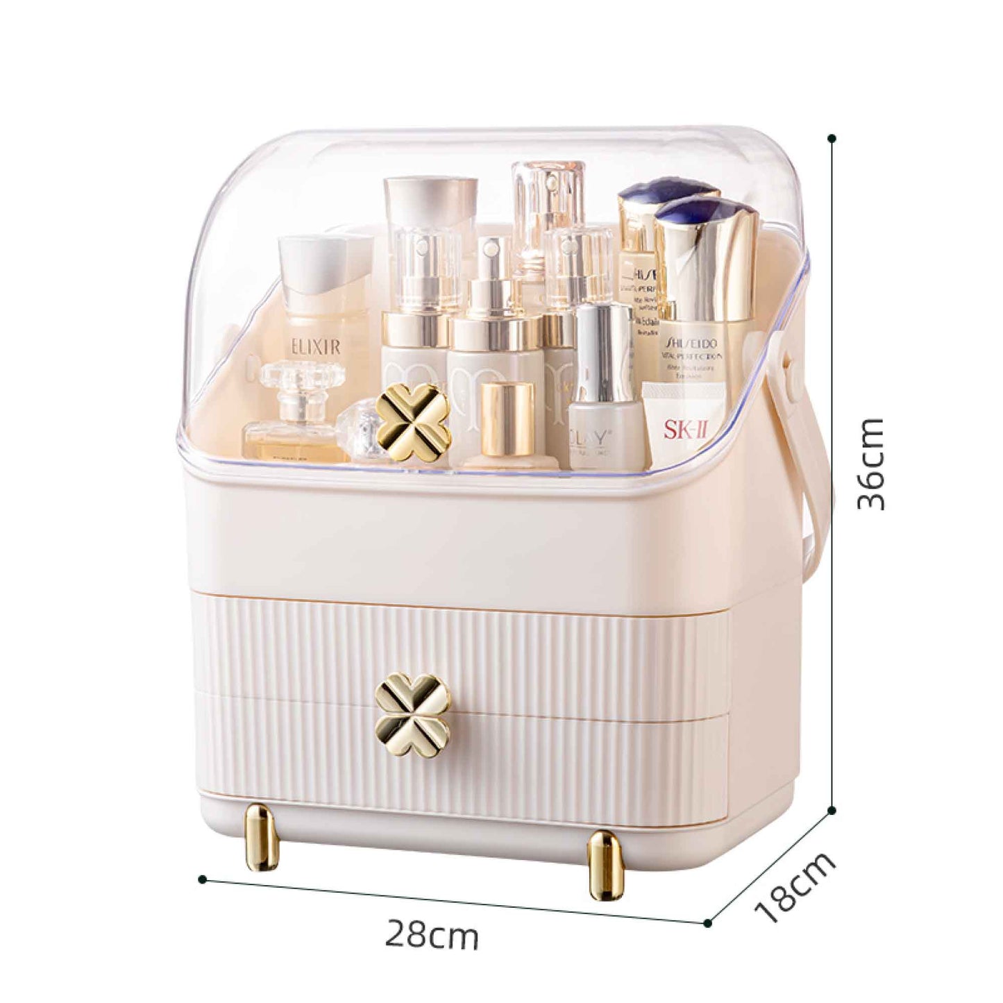 Makeup Display Case Organiser - Cosmetic Storage Jewellery Portable Vanity