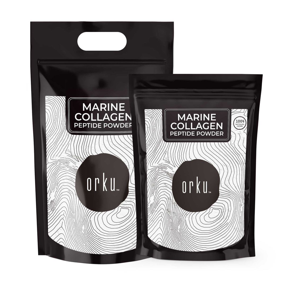 Orku Marine Collagen Peptide Powder Bags - Pure Type I Hydrolysed Protein