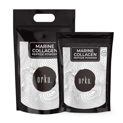 Orku Marine Collagen Peptide Powder Bags - Pure Type I Hydrolysed Protein