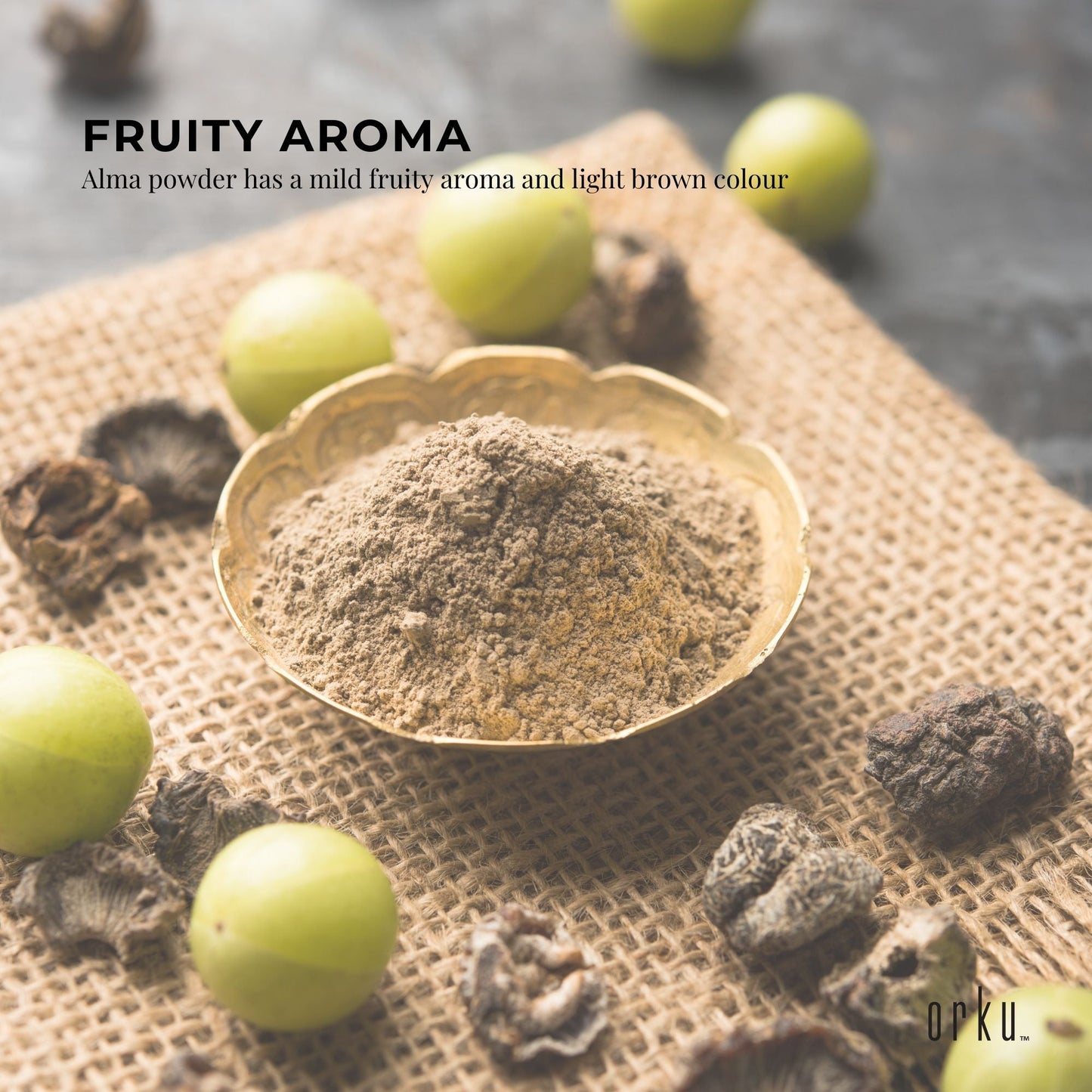 Organic Amla Powder Indian Gooseberry Emblica Officinalis Fruit Supplement