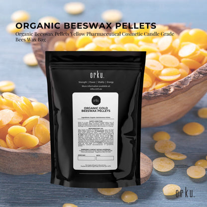 Organic Beeswax Pellets Yellow Pharmaceutical Cosmetic Candle Grade Bees Wax Bag