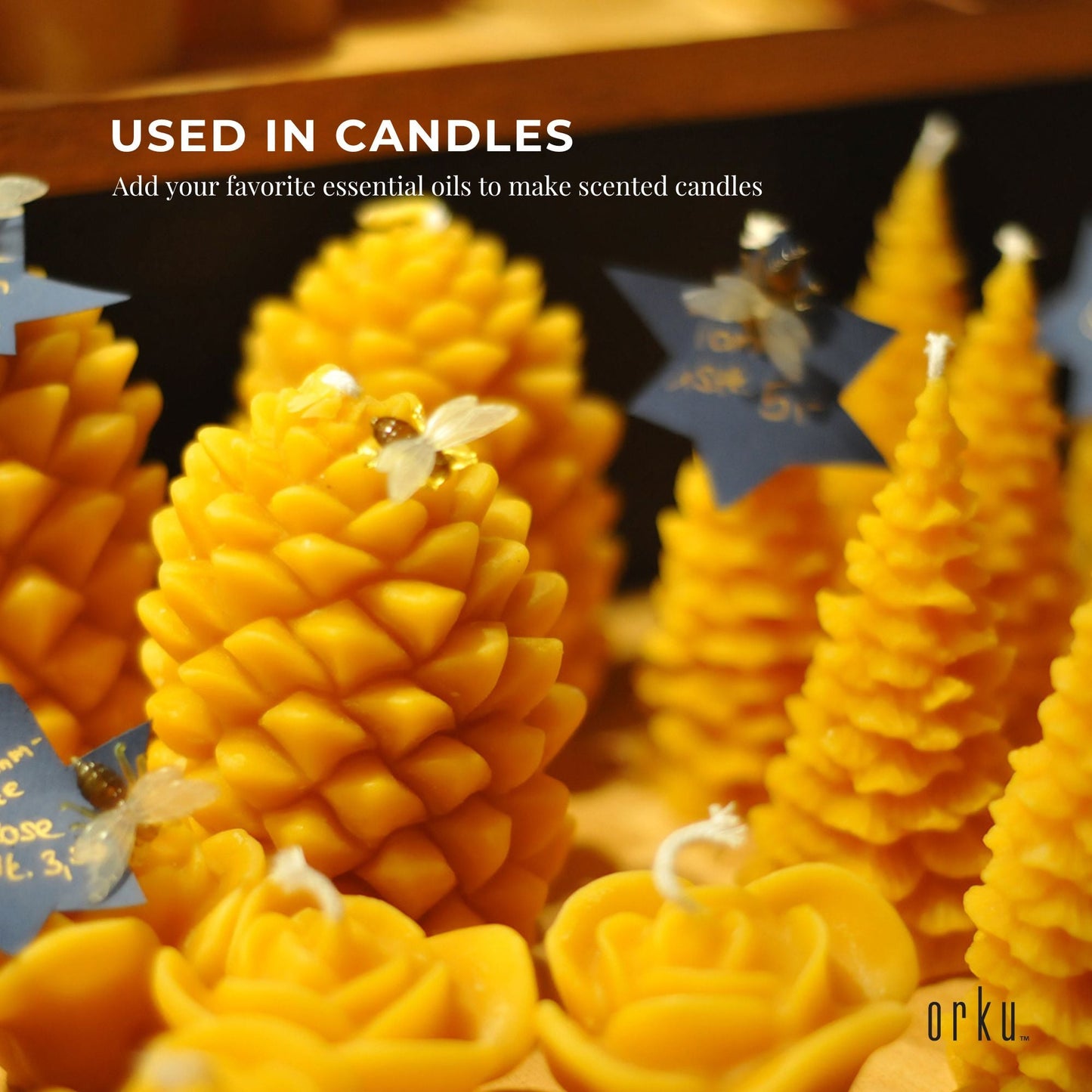 Organic Beeswax Pellets Yellow Pharmaceutical Cosmetic Candle Grade Bees Wax Bag