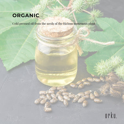 Organic Castor Oil - Hexane Free Cold Pressed Anti Oxidant Skin Hair Care