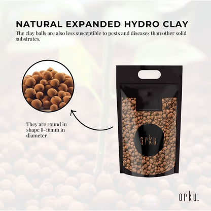 Organic Hydro Clay Balls - Premium Hydroponic Expanded Plant Growing Medium Bulk