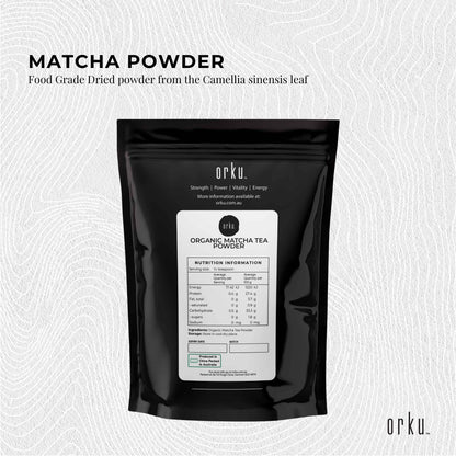 Organic Matcha Green Tea Powder Camellia Sinensis Leaf Supplement