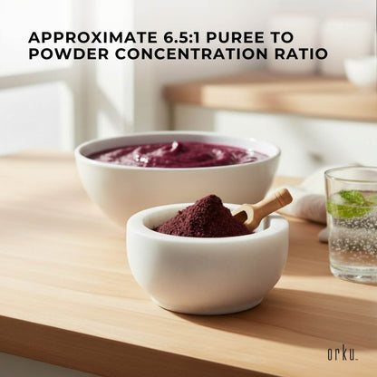 Orku 700g Organic Acai Powder Brazilian Berry Smoothie Bowl Ingredient