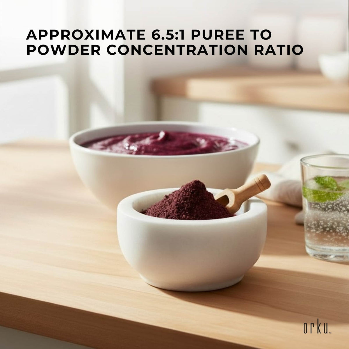 Orku 2.5kg Organic Acai Powder Brazilian Berry Smoothie Bowl Ingredient