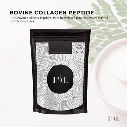 Orku Bovine Collagen Peptides Powder  - Hydrolysed Protein Unflavoured