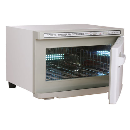 Orku 18L White UV Electric Towel Warmer Steriliser Cabinet Salon Heat Sanitiser