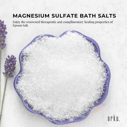 Orku 1Kg Epsom Salt Magnesium Sulphate Bath Salts Skin Body