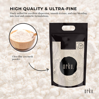Orku Xanthan Gum Thickener Pure Fine Powder 200 Mesh FCC E415 Food Additive