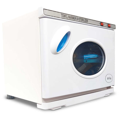 Orku 25L White UV Electric Towel Warmer Steriliser Cabinet Salon Heat Sanitiser