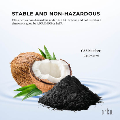 Orku Activated Carbon Powder Coconut Charcoal - Water Filtration