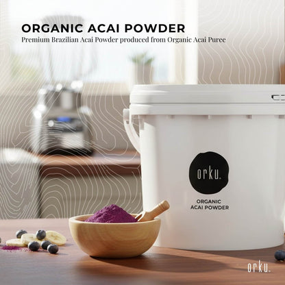 Orku 2.5kg Organic Acai Powder Brazilian Berry Smoothie Bowl Ingredient