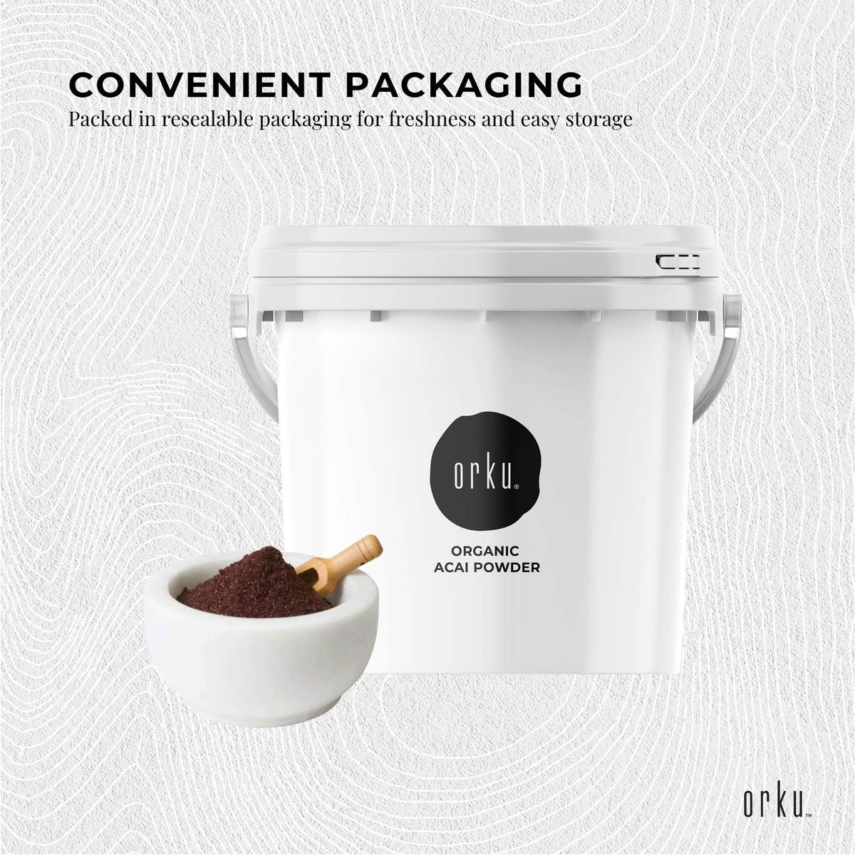 Orku 2.5kg Organic Acai Powder Brazilian Berry Smoothie Bowl Ingredient