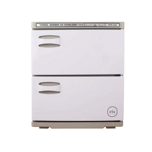 Orku 36L White UV Electric Towel Warmer Steriliser Cabinet Salon Heat Sanitiser