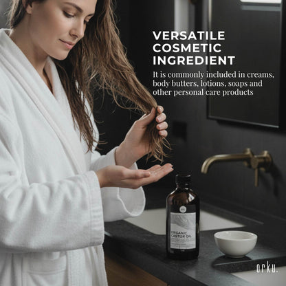 Orku Organic Castor Oil - Hexane Free Cold Pressed