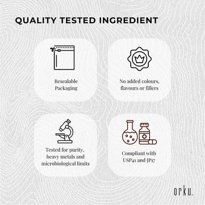 Orku Taurine Powder - High Purity L-Taurine Amino Acid Ingredient Bulk