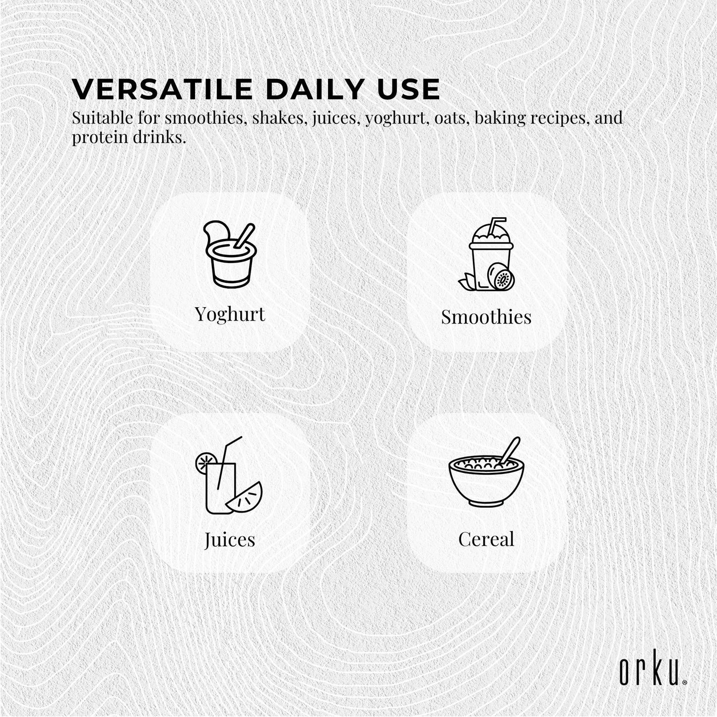 Orku Vegan Collagen Plant Based Alternative Powder Hydrolysed Protein Tub