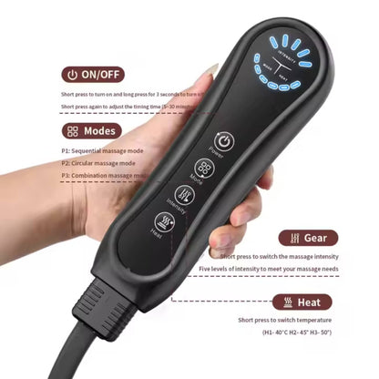 Orku Air Compression Leg Knee Foot Massager with Heat - Relaxation Recovery