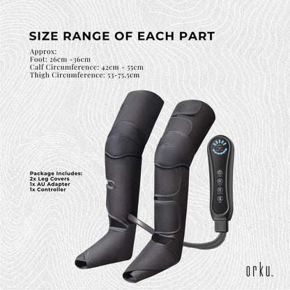 Orku Air Compression Massager for Leg Knee Foot - Pressure Therapy & Circulation