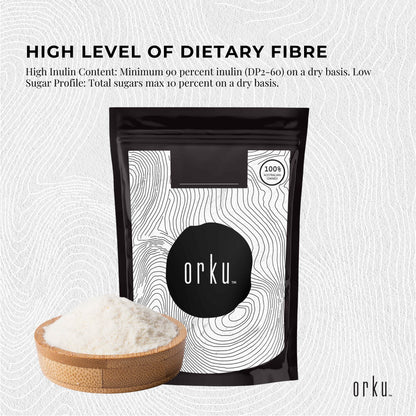 Orku Chicory Root Inulin Powder - Unflavoured Food Ingredient