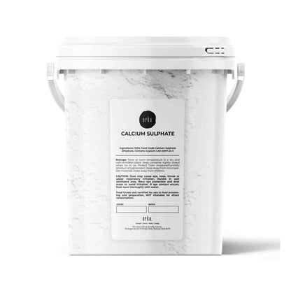 Orku Fine Calcium Sulphate Gypsum Powder Bucket - Dihydrate Food Grade FCC E516