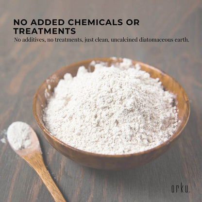 Orku Fossil Shell Flour - Livestock Garden Pet Diatomaceous Earth Bulk