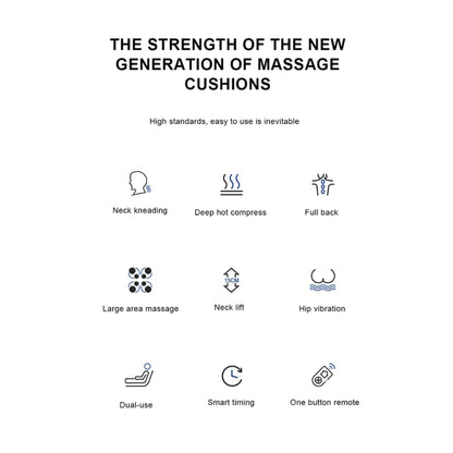 Orku Massager Cushion - Chair Seat Kneading Shiatsu Heat Massage Portable Car
