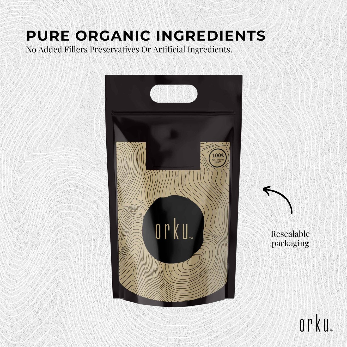 Orku Organic Amla Powder - Indian Gooseberry Amalaki Fruit Powder Bags