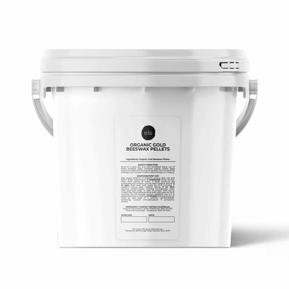 Orku Organic Beeswax Pellets Yellow Tubs - Cosmetic Grade Bees Wax Pastilles