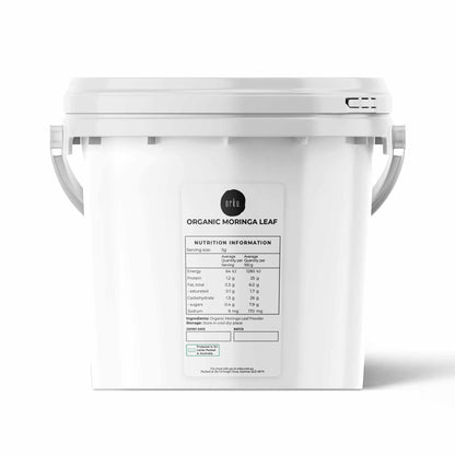 Orku Organic Moringa Leaf Powder Tub - Food Grade Oleifera Drumstick Leaf