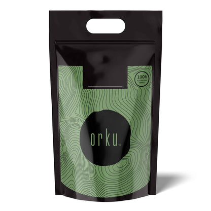 Orku Organic Wheatgrass Powder - 100% Pure Wheat Grass Leaf Superfood