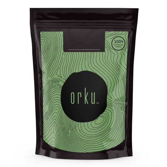 Orku Organic Wheatgrass Powder - 100% Pure Wheat Grass Leaf Superfood