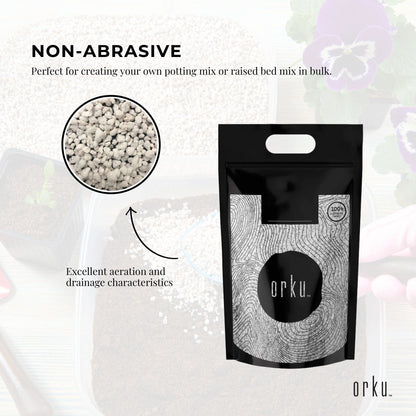 Orku Perlite Coarse Premium Soil Expanded Medium Plants Hydroponics Bulk