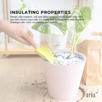 Orku Perlite Coarse Premium Soil Expanded Medium Plants Hydroponics Bulk