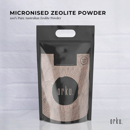 Orku Ultrafine Micronised Zeolite Powder Bags - Natural Clinoptilolite Mineral