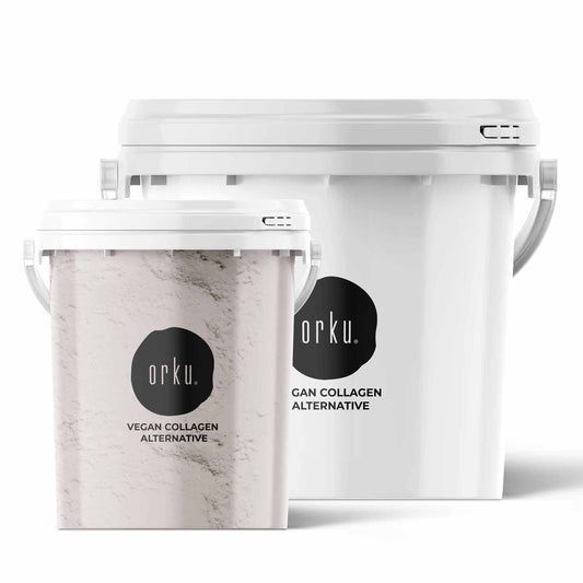 Orku Vegan Collagen Plant Based Alternative Powder Hydrolysed Protein Tub