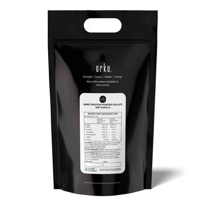 Orku WPI Whey Protein Isolate Powder - Vanilla Bag | Sports Food