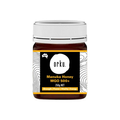 Orku MGO 500+ Australian Manuka Honey 250g - Raw Jelly Bush Honey