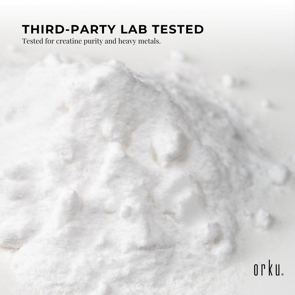 Orku Creatine Monohydrate Powder 200 Mesh Micronised 99.9% Pure