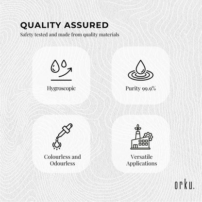 Orku Glycerine 99.9% Pure USP Food Cosmetic Grade - Vegetable Glycerol