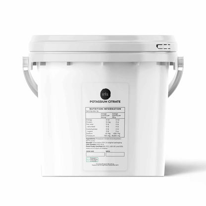 Orku Potassium Citrate Food Grade Tubs - Granular BP USP FCC E332 Additive