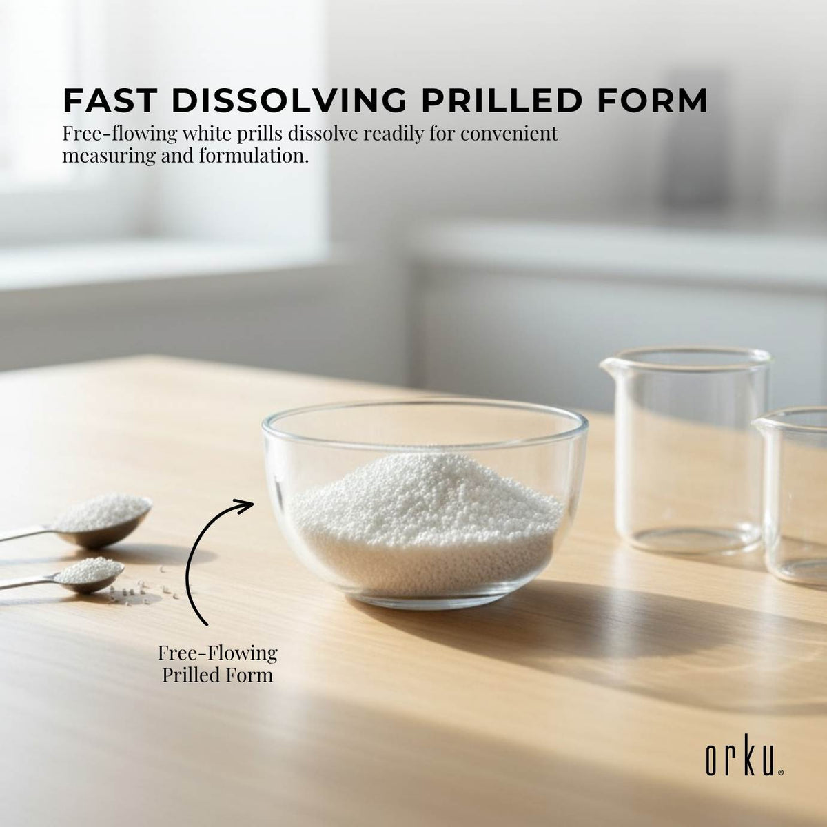 Orku Sodium Benzoate Tub - USP/FCC Grade Prills – E211 Preservative CAS 532-32-1