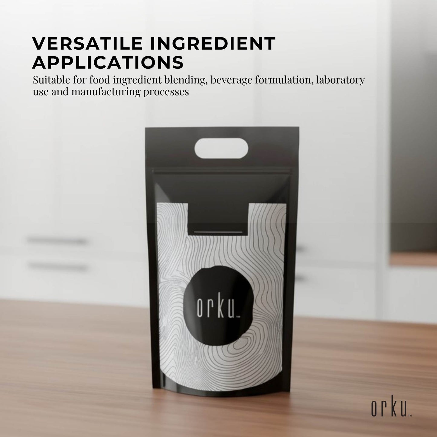 Orku Taurine Powder - High Purity L-Taurine Amino Acid Ingredient Bulk