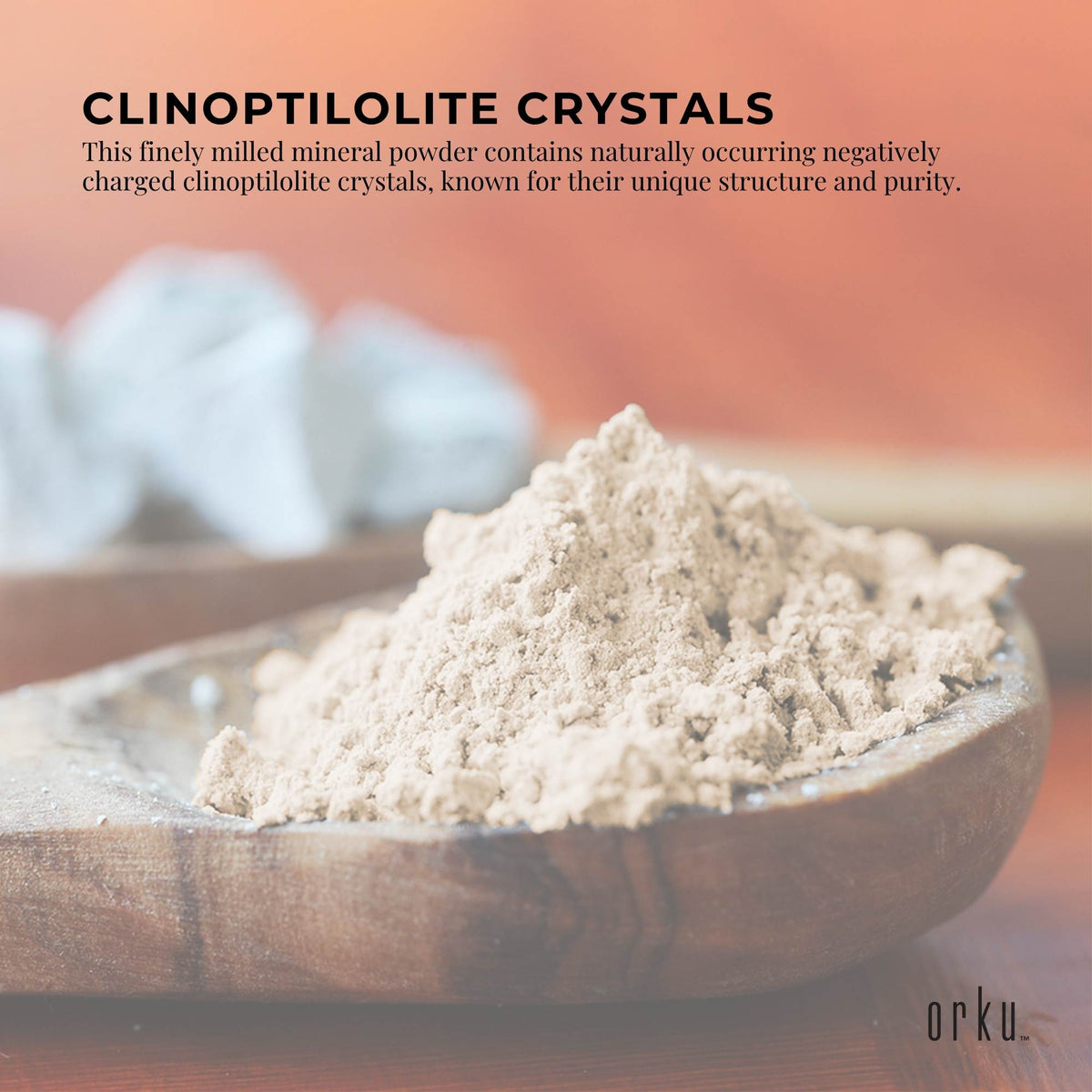 Orku Ultrafine Micronised Zeolite Powder Tubs - Natural Clinoptilolite Mineral