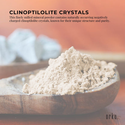 Orku Ultrafine Micronised Zeolite Powder Tubs - Natural Clinoptilolite Mineral